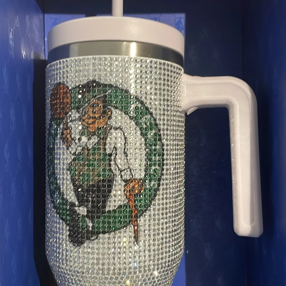 NWT Hydrapeak NBA Licensed 40oz Bling Voyager Stainless Steel Tumbler Rhinestone